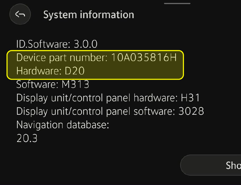 Infotainment-system information