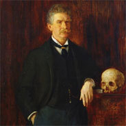 Ambrose Bierce, gemalt von John Herbert Evelyn Partington (1844–1899)