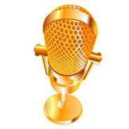 Goldenes Mikrophon