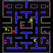 Eines der ersten und bekanntesten Videospiele: Pac-Man