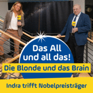 Das All und all das! Die Blonde und das Brain-Logo