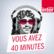 Vous avez 40 minutes-Logo