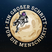 Ein großer Schritt für die Menschheit-Logo