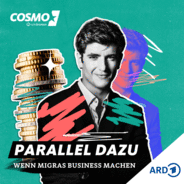 "COSMO Parallel dazu – Wenn Migras Business machen"-Logo