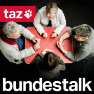 Bundestalk - Der Politik-Podcast der taz-Logo